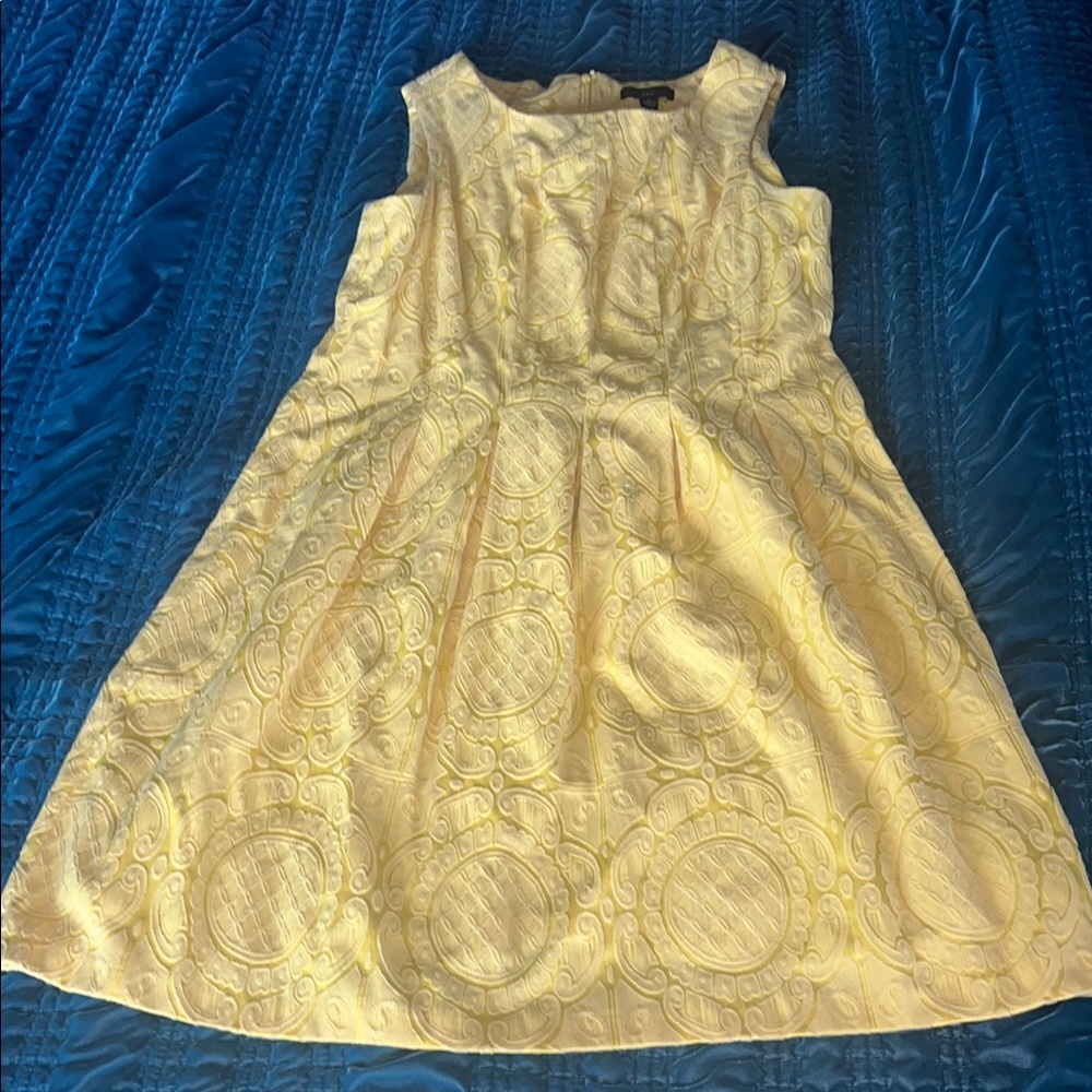 R&K Gold A-Line Sleeveless Formal Dress